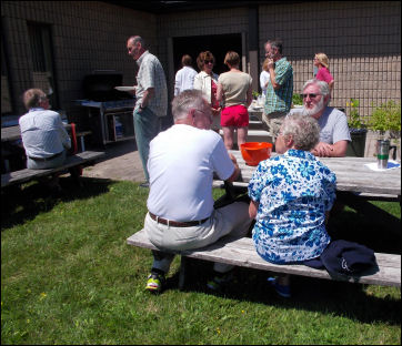 Excellent bbq after the meeting!